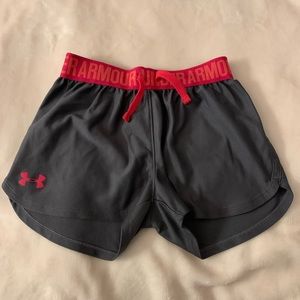 girls Under Armour athletic shorts